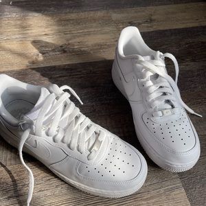 Men’s Air Force ones worn once